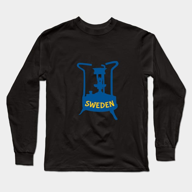 Sweden  Brass Pressure Stove Long Sleeve T-Shirt by mailboxdisco